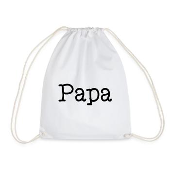 PAPY. FÊTE DES PÈRES. BONNE FÊTE PAPY. JE T'AIME. - Sac de sport léger - blanc - Devant