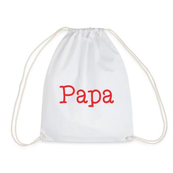 HAPPY FATHER'S DAY. DAD. FATHER'S DAY. FATHER - Drawstring Bag - white - Front