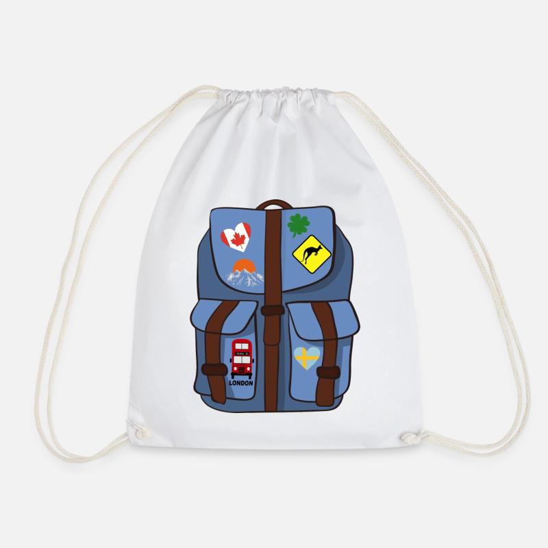 Rucksack - Turnbeutel - Weiß