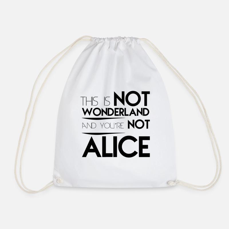 WONDERLAND, GESCHENK - Turnbeutel - Weiß