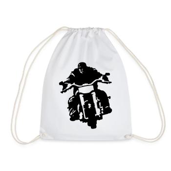 biker - Sac de sport léger - blanc - Devant