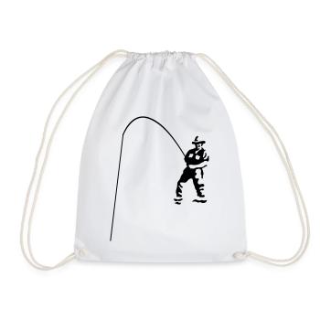 Fisherman - Drawstring Bag - white - Front