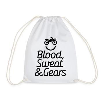 Blood sweat & gears - Motocross - Motorcycle - Sac de sport léger - blanc - Devant