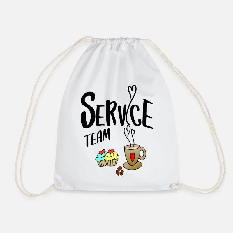 Service Team - Turnbeutel - Weiß
