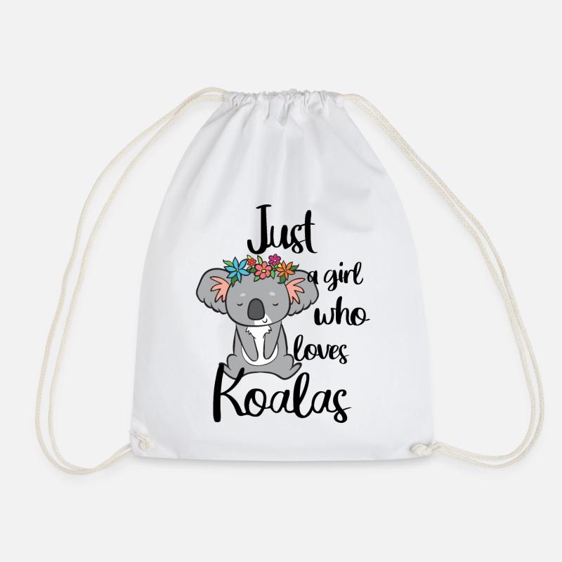 Just a girl who loves Koalas. - Turnbeutel - Weiß