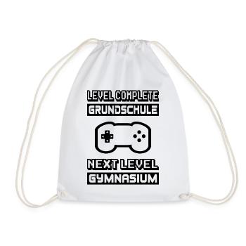 Einschulung Gymnasium 5. Klasse 2020 Geschenk - Turnbeutel - Weiß - Vorne