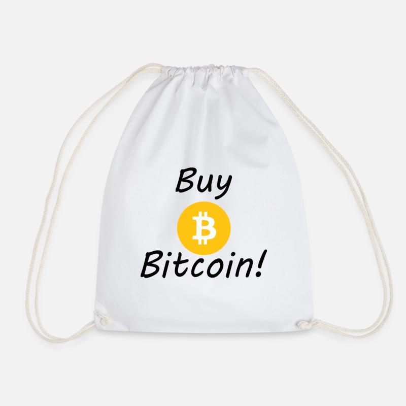 Buy Bitcoin! Kauft Bitcoin Kryptowährung - Turnbeutel - Weiß