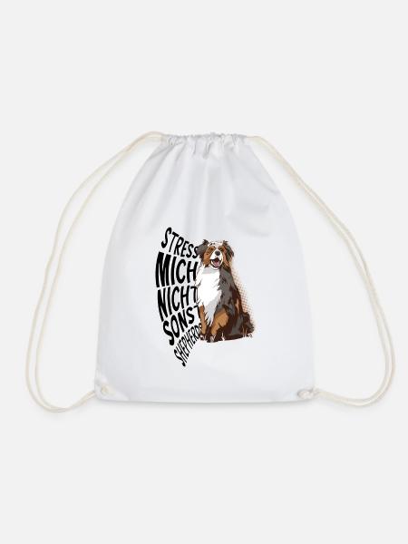 Australian Shepherd Aussie Geschenk - Turnbeutel - Weiß