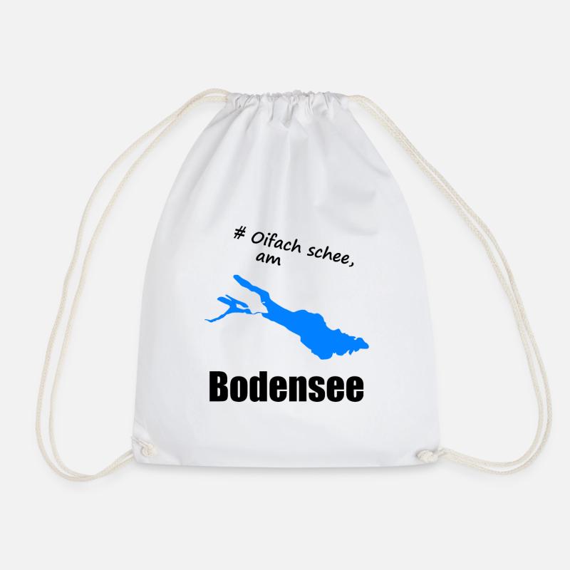 # Oifach schee, am Bodensee - Turnbeutel - Weiß