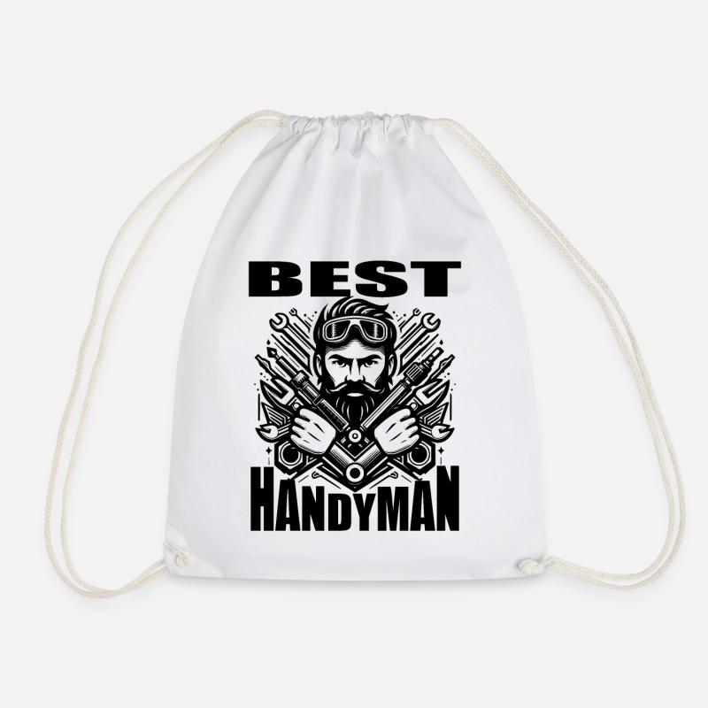 DER BESTE HANDWERKER - Turnbeutel - Weiß