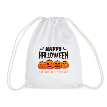 Frohes Halloween, Süßes oder Saures - Turnbeutel - Weiß - Vorne