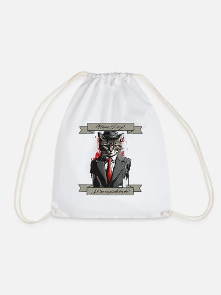 Chef Katze - Turnbeutel - Weiß
