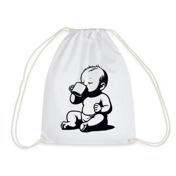 inspiredby.BabyCoffee - Turnbeutel - Weiß - Vorne