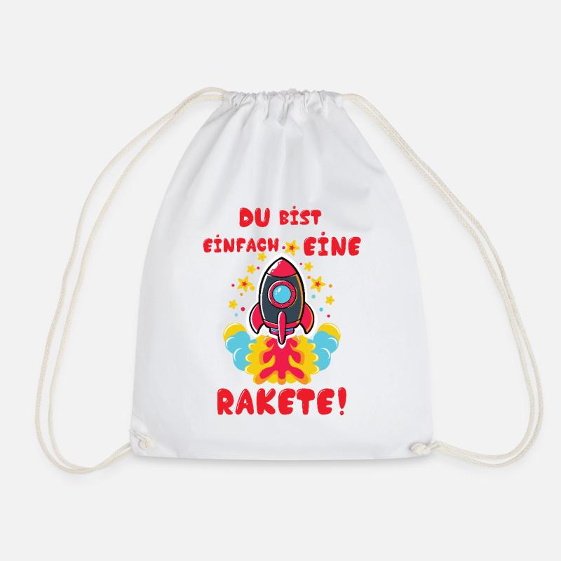 Rakete - Turnbeutel - Weiß