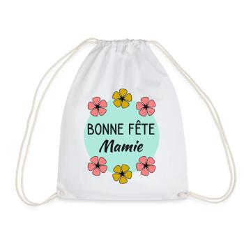 MAMIE. MAMAN. GRAND-MERE. FÊTE DES MÈRES - Sac de sport léger - blanc - Devant