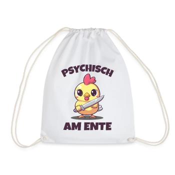 Psychisch am Ente - Turnbeutel - Weiß - Vorne