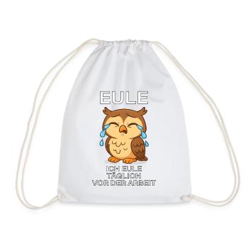 hibou allemand mèmes temps de travail fraude - Sac de sport léger - blanc - Devant