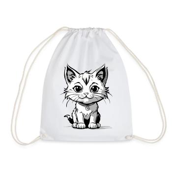 Kittycat - Turnbeutel - Weiß - Vorne