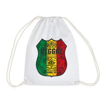 Motif drapeau reggae avec design culturel - Sac de sport léger - blanc - Devant