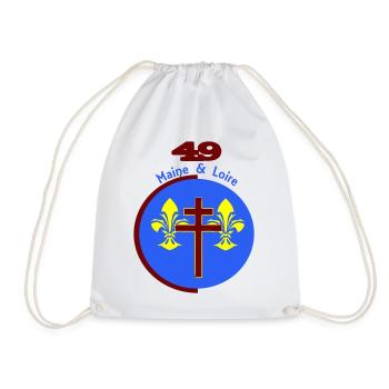 Maine et Loire 49 Logo neu interpretiert - Turnbeutel - Weiß - Vorne