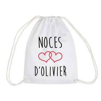 Olivier's wedding 59 years of marriage - Drawstring Bag - white - Front