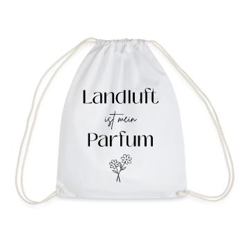 Landluft ist mein Parfum - Turnbeutel - Weiß - Vorne