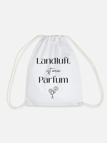 Landluft ist mein Parfum - Turnbeutel - Weiß