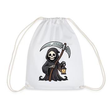 Reaper mit Laterne - Turnbeutel - Weiß - Vorne