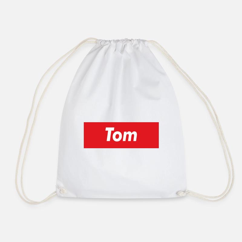 Tom roter Streifen - Turnbeutel - Weiß