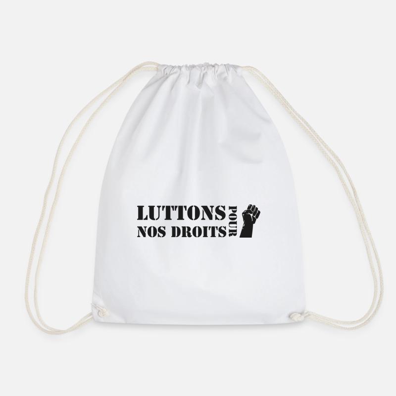 Luttons pour nos Droits ! - Sac de sport léger - blanc