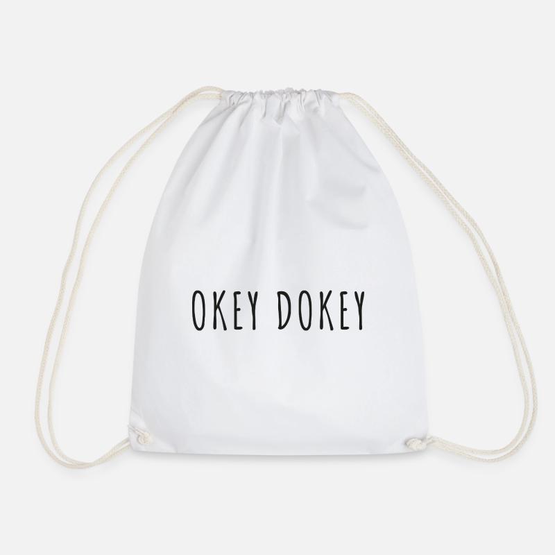 Okay Dokey - Turnbeutel - Weiß