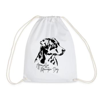 Appenzeller Mountain Dog Portrait Hunde Wilsigns - Turnbeutel - Weiß - Vorne