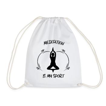 Meditaion - Turnbeutel - Weiß - Vorne