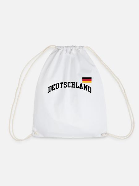 Deutschland Flagge - Germany-BRD-Fussball-soccer - Turnbeutel - Weiß