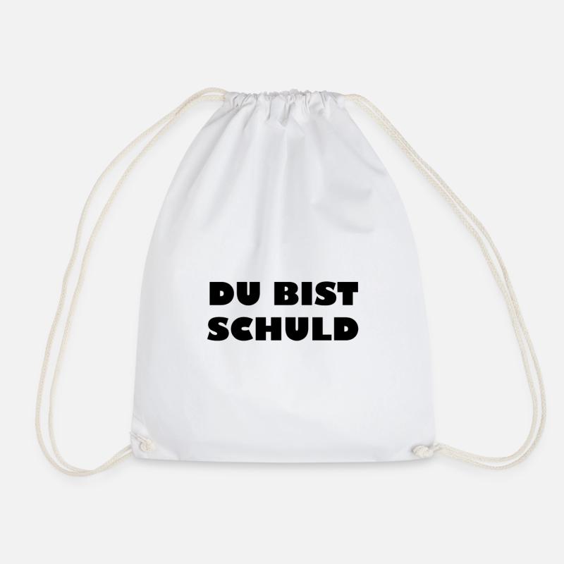 Du bist Schuld! - Turnbeutel - Weiß