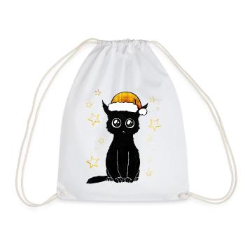 wheinachts katze - Sac de sport léger - blanc - Devant