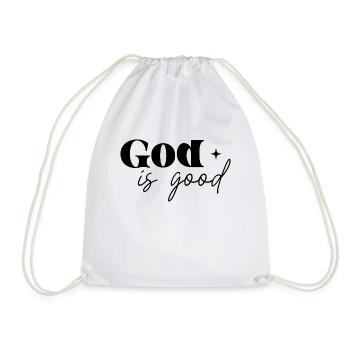 God is good - Drawstring Bag - white - Front