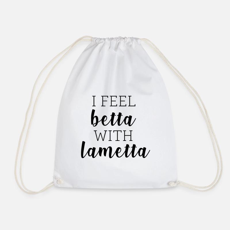 I feel betta with Lametta - Turnbeutel - Weiß