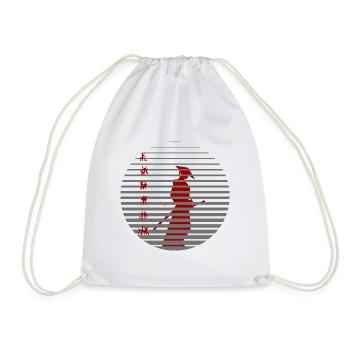 Ronin - Drawstring Bag - white - Front