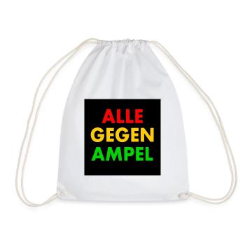 Alle gegen ampel - Turnbeutel - Weiß - Vorne