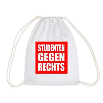 Studenten gegen rechts - Turnbeutel - Weiß - Vorne