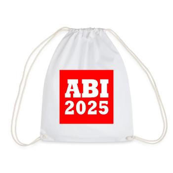 Abi 2025 - Turnbeutel - Weiß - Vorne