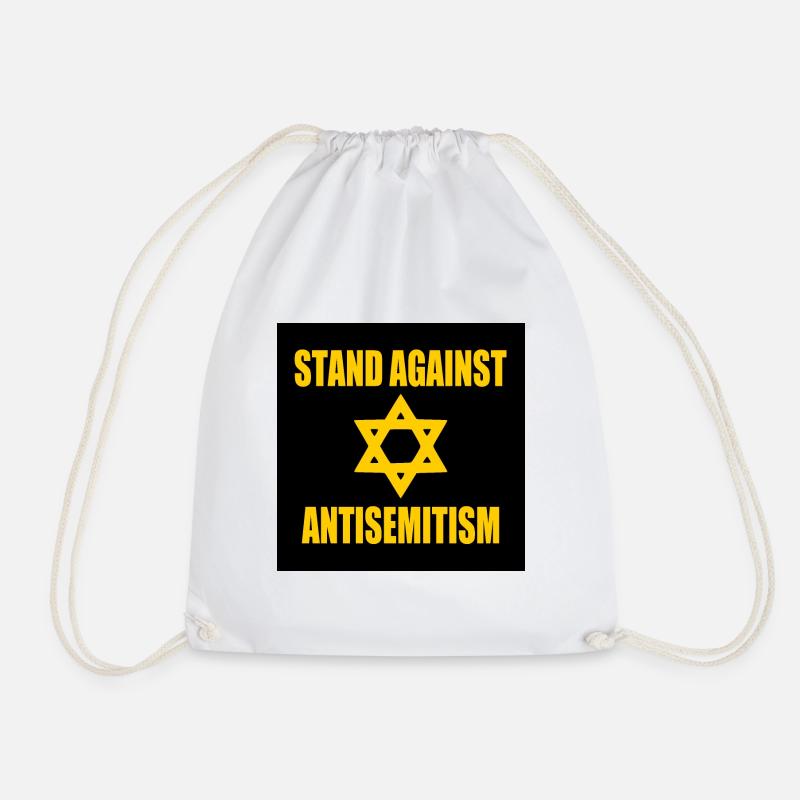 stand against antisemitism - Turnbeutel - Weiß