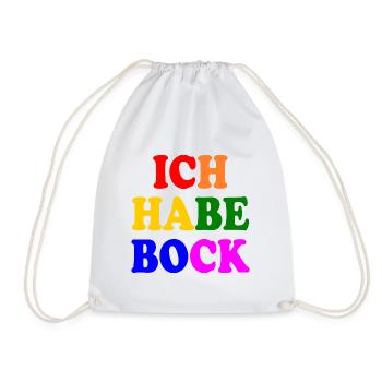 Ich habe bock - Turnbeutel - Weiß - Vorne