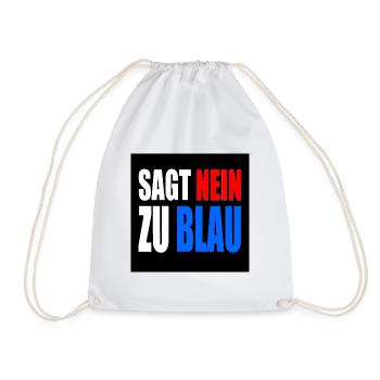dit non au bleu - Sac de sport léger - blanc - Devant