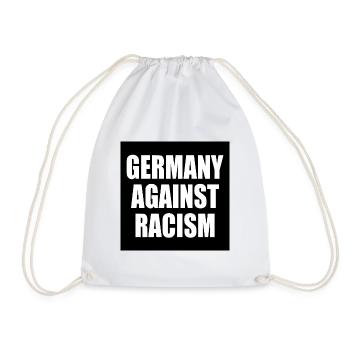 Germany against racism - Turnbeutel - Weiß - Vorne