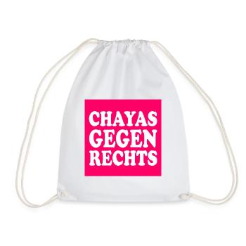 chayas gegen rechts - Turnbeutel - Weiß - Vorne