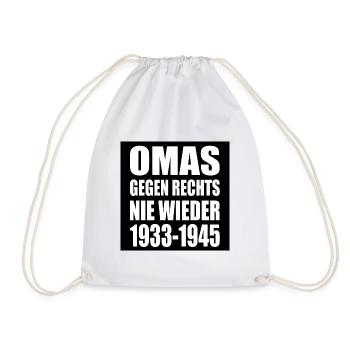 Omas gegen rechts - Turnbeutel - Weiß - Vorne