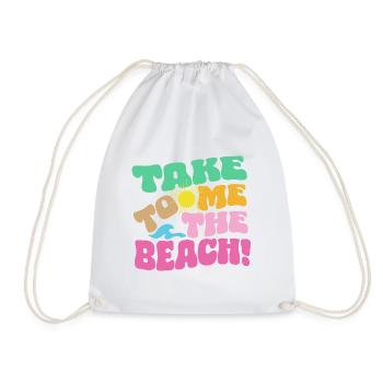 Emmenez-moi à la plage - Sac de sport léger - blanc - Devant