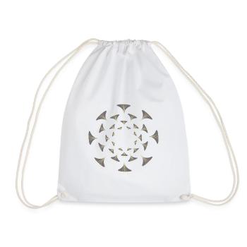 Symbole graphique - Sac de sport léger - blanc - Devant